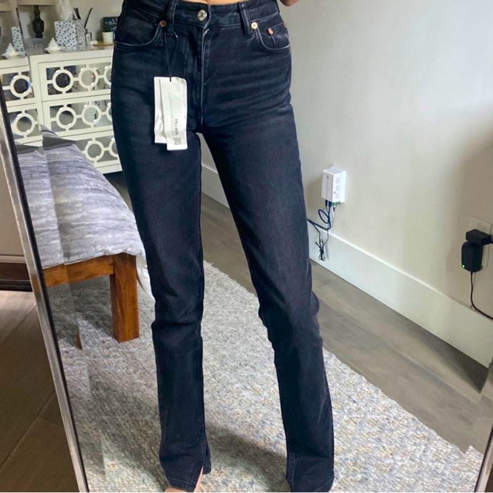 Zara black denim pants